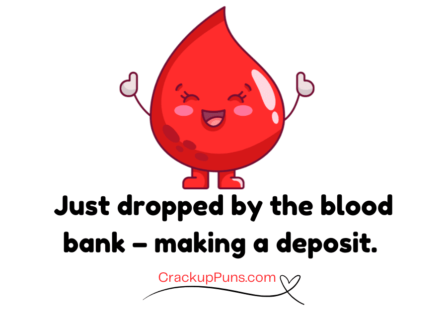 funny blood puns for Instagram