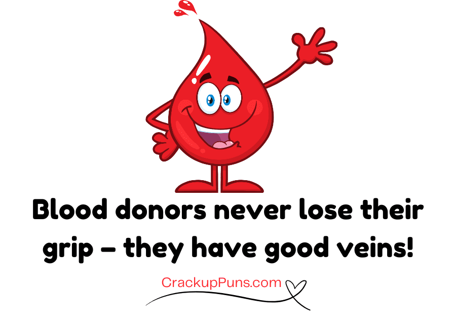 hilarious one-liner funny blood jokes