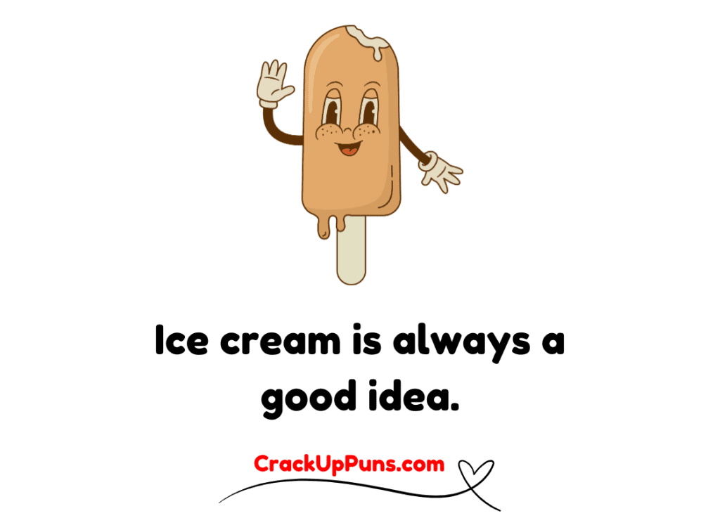 one-liner ice cream puns