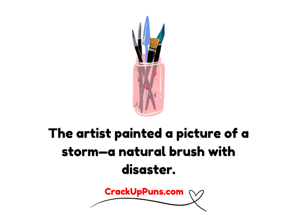 one-liner art puns
