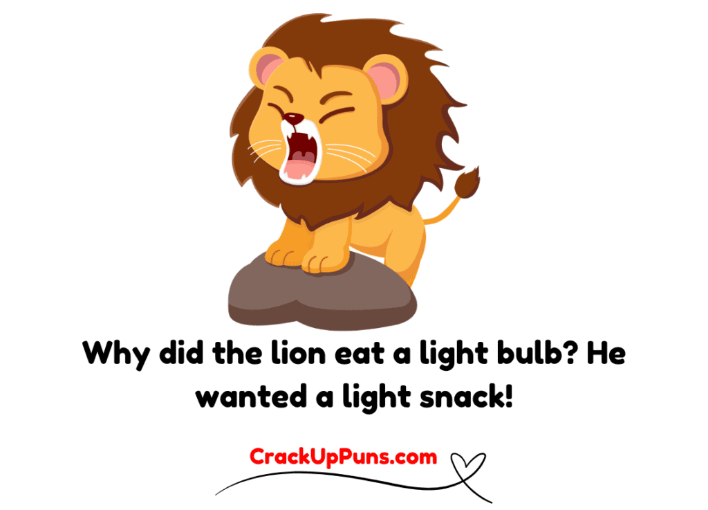 funny lion puns