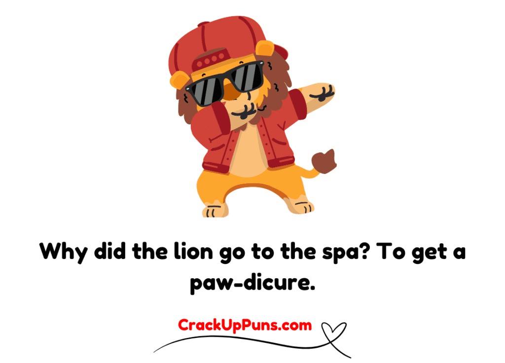 funny lion puns
