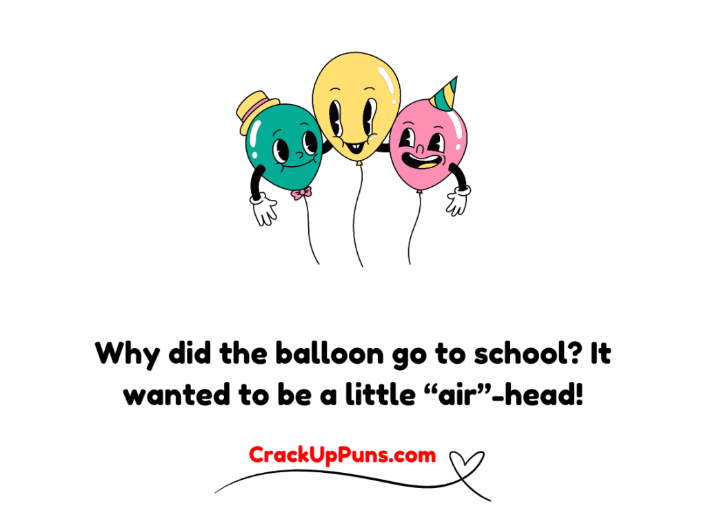 funny balloon puns
