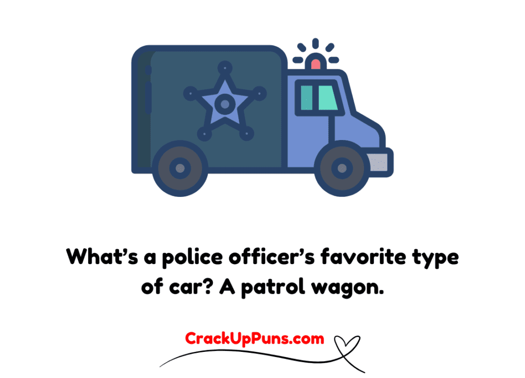 one-liner police puns
