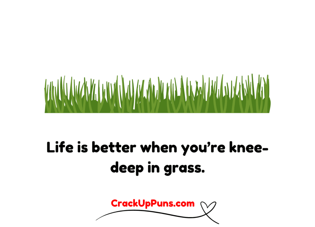 grass related puns