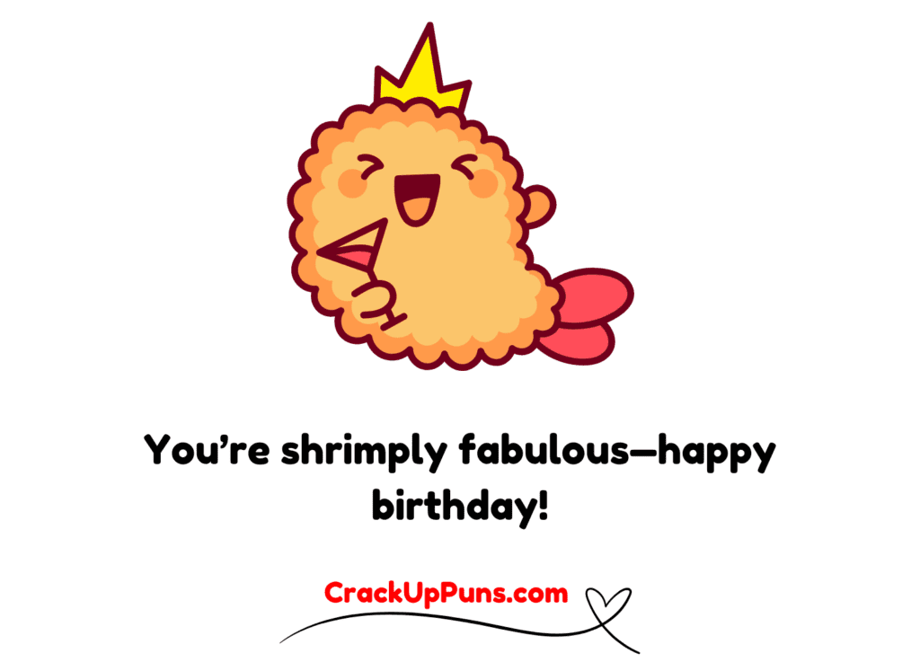 shrimp birthday puns

