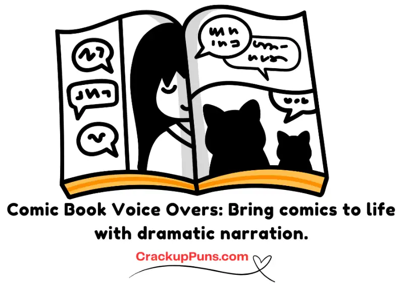 Comic Book Voice Overs: Bring comics to life with dramatic narration.