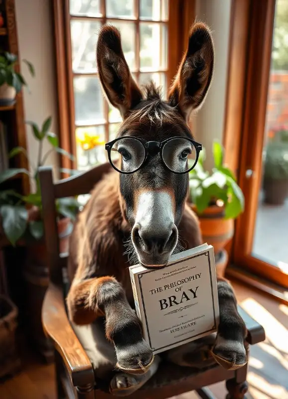 donkey reading a book puns