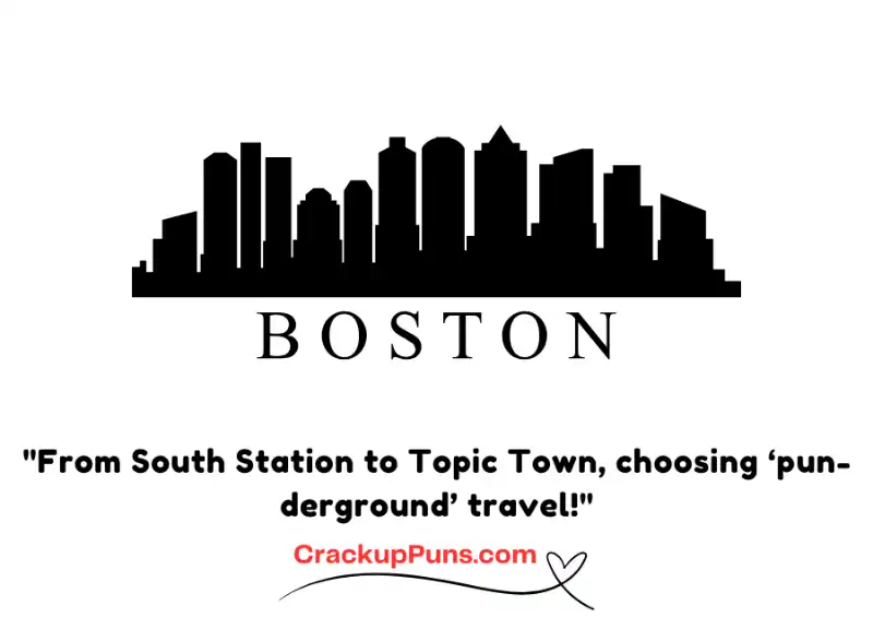 "From South Station to Topic Town, choosing ‘pun-derground’ travel!"