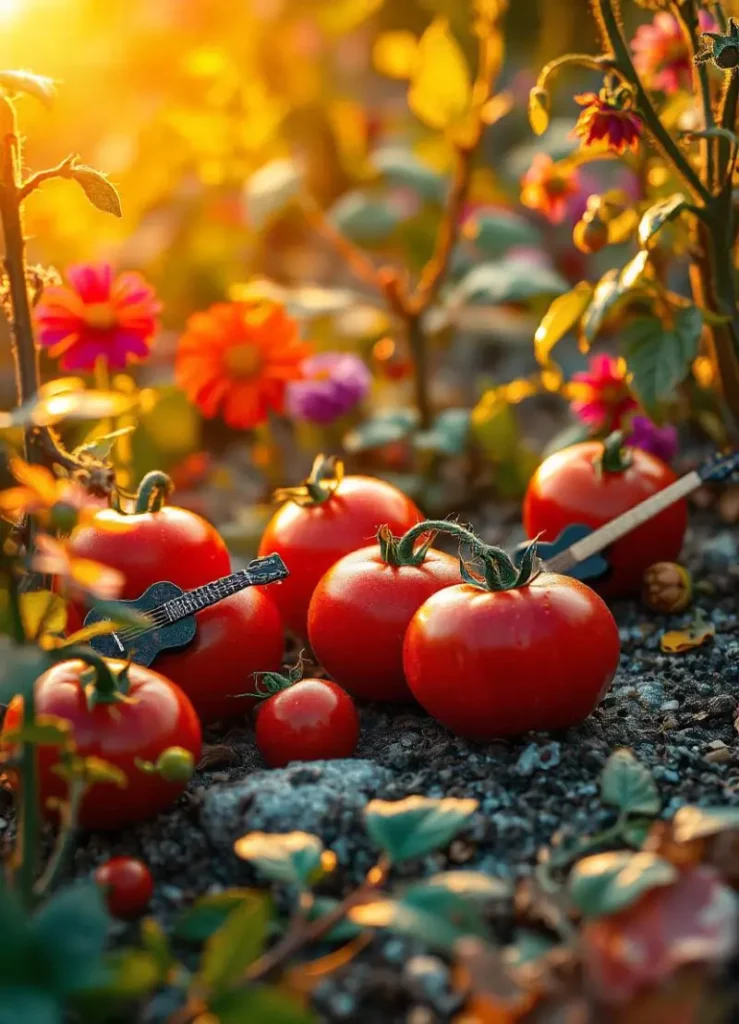 tomatoes gathered